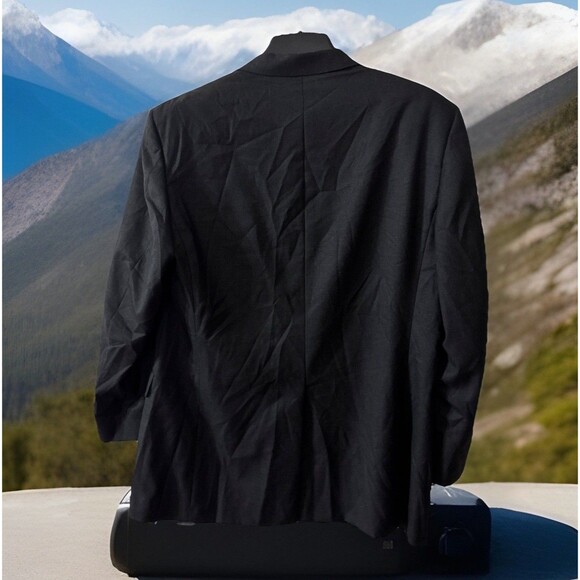 HICKEY FREEMAN Worsted Wool Bleezer Jacket Sport Coat Sz 46L UNITEHERE Union USA - Picture 8 of 8